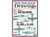 Dornier Do-335 & Focke Wulf Fw-190 to Ta-153 (1/144) Detail  Scale  Aircraft  Drawings