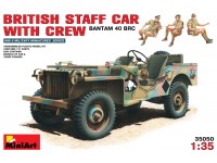 British Staff Car w/Crew, Bantam 49 BRC