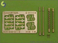 German aircraft machine gun MG-15 turned barrels and etched sights