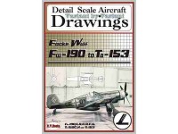 Focke Wulf Fw-190 to Ta-153 (1/48) Detail  Scale  Aircraft  Drawings