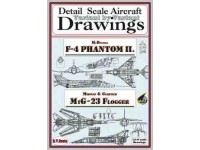 F-4 Phantom II & MiG 23 Flogger (1/144) Detail  Scale  Aircraft  Drawings