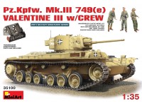 Pz.Kpfw. Mk.III 749(e) Valentine III w/Crew