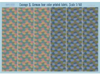 Lozenge B. German Four Color Printed Fabric