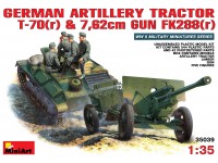 German Artillery Tractor T-70(r) and 7,62cm FK 288(r) w/Crew